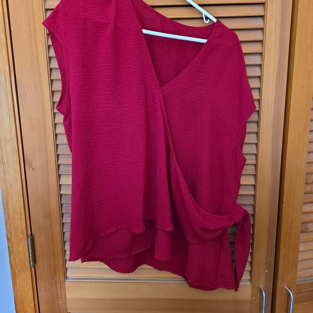 Elegant Red Women's Top